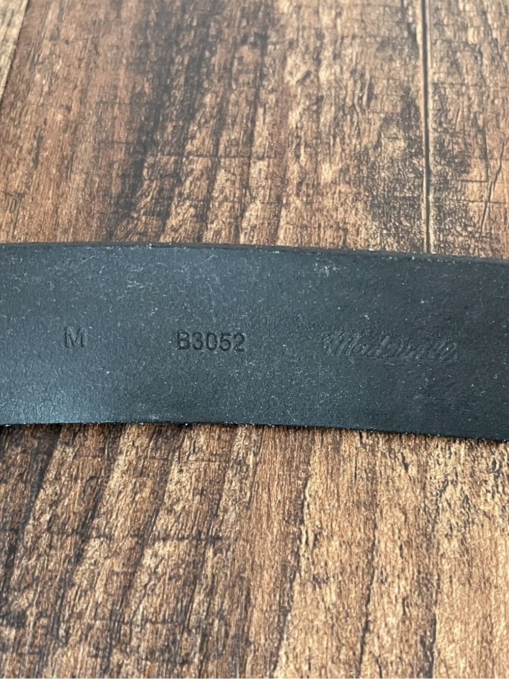 Madewell Pebbled Italian Leather Belt USA Made Classic Preppy Size Medium Black - Picture 8 of 14